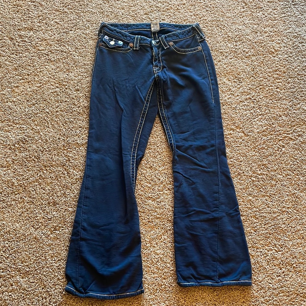 True Religion Joey Big T flare sweatpants women’s size 30